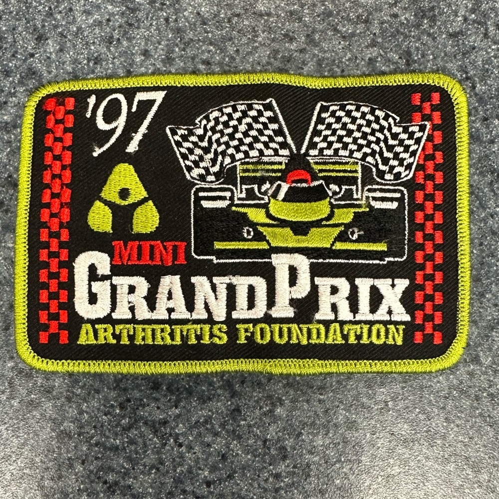 Vintage 1997 Mini Grand Prix Patch – Arthritis Foundation Racing Patch